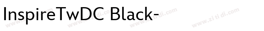 InspireTwDC Black字体转换